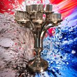 Krm Gümüş Şamdan