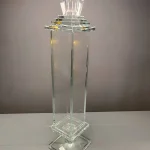 CAM KRİSTAL ŞAMDAN 40*8 CM