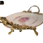 Pirinç Ayaklı Servis Tabağı