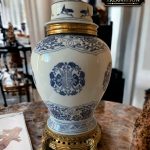 Bleu Blanc Büyük Boy Vazo