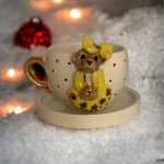 Teddy Bear Seramik Kahve Fincanı