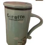 Porselen Kapaklı Kupa Bardak