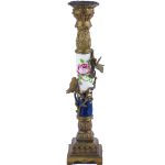 İthal Pirinç Porselen Şamdan