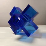 KÜBİK KRİSTAL MAVİ