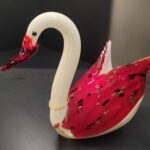 CAM ÜFLEME KIRMIZI BÜYÜK KUĞU OBJE