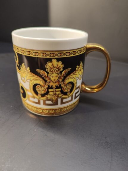 VERSACE SİYAH/SARI KUPA