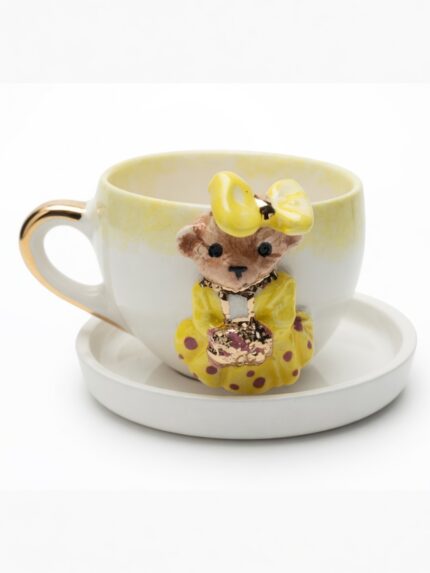 Teddy Bear Seramik Kahve Fincanı