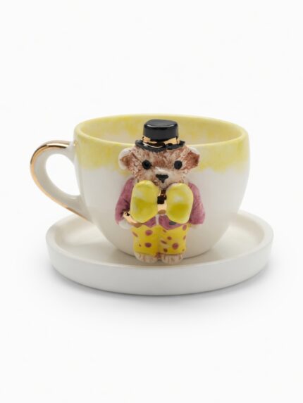 Teddy Bear Seramik Kahve Fincanı
