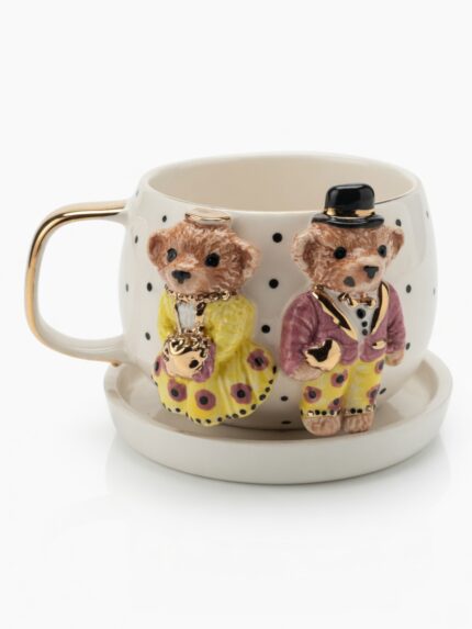 Teddy Bear Seramik Kahve Fincanı