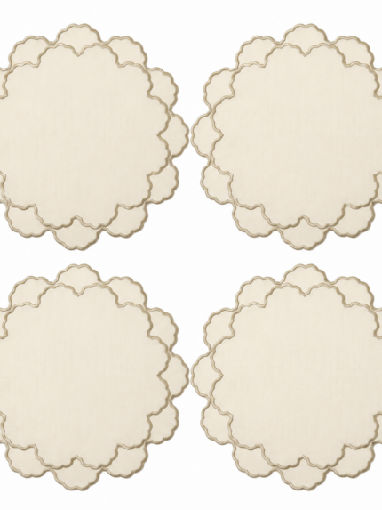 Éclosion Placemat Ivory (4'lü Set)