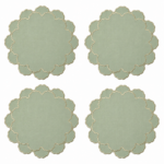 Éclosion Placemat Sage (4'lü Set)