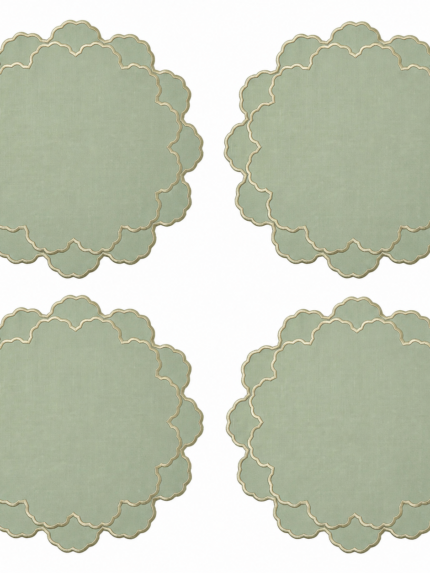 Éclosion Placemat Sage (4'lü Set)
