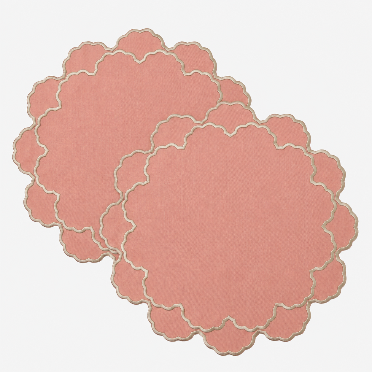 amerikan servis6 Éclosion Placemat Corail (2'li Set) - Görsel 1