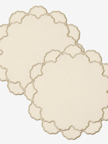 Éclosion Placemat Ivory (2'li Set)