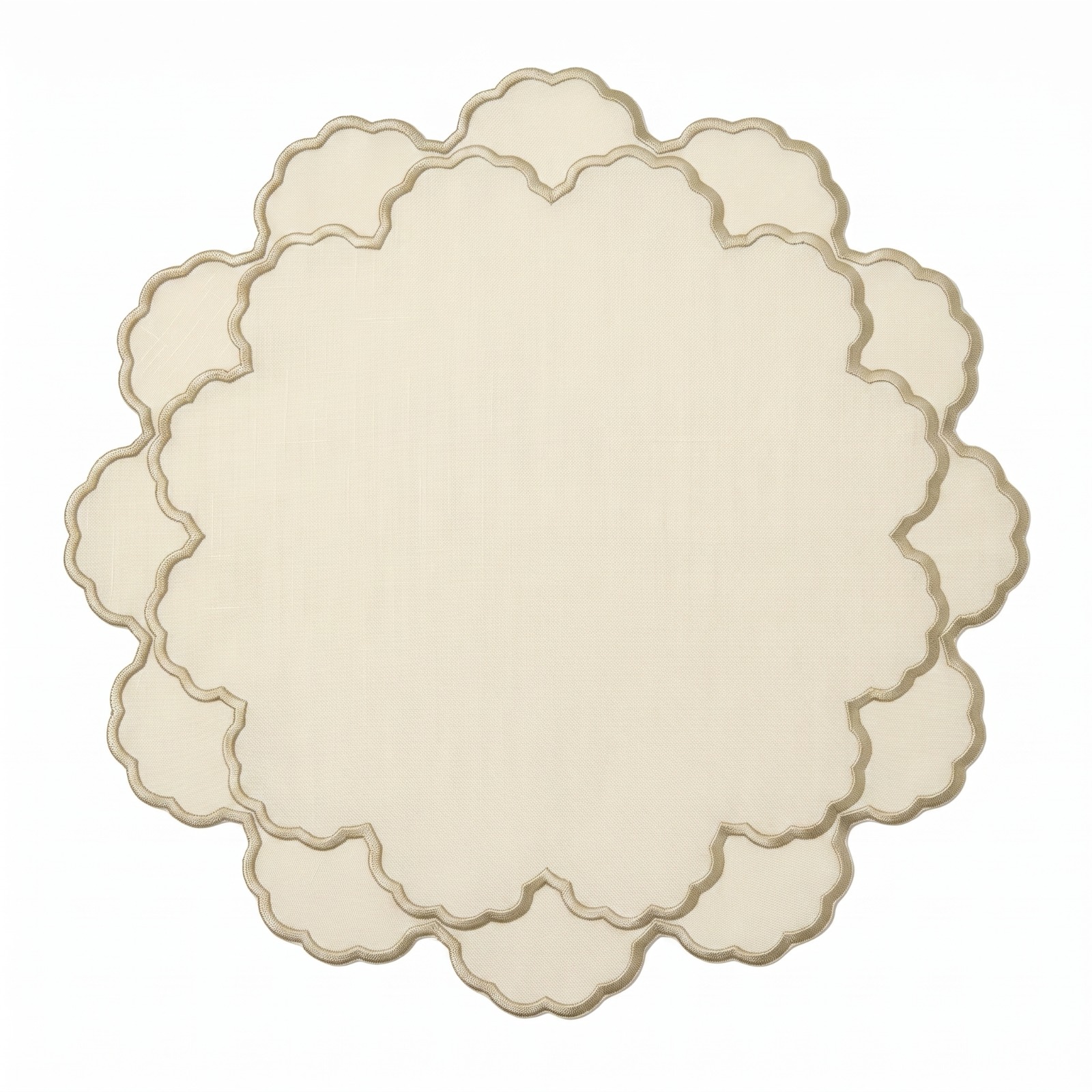 new collection2 Éclosion Placemat Ivory - Görsel 1